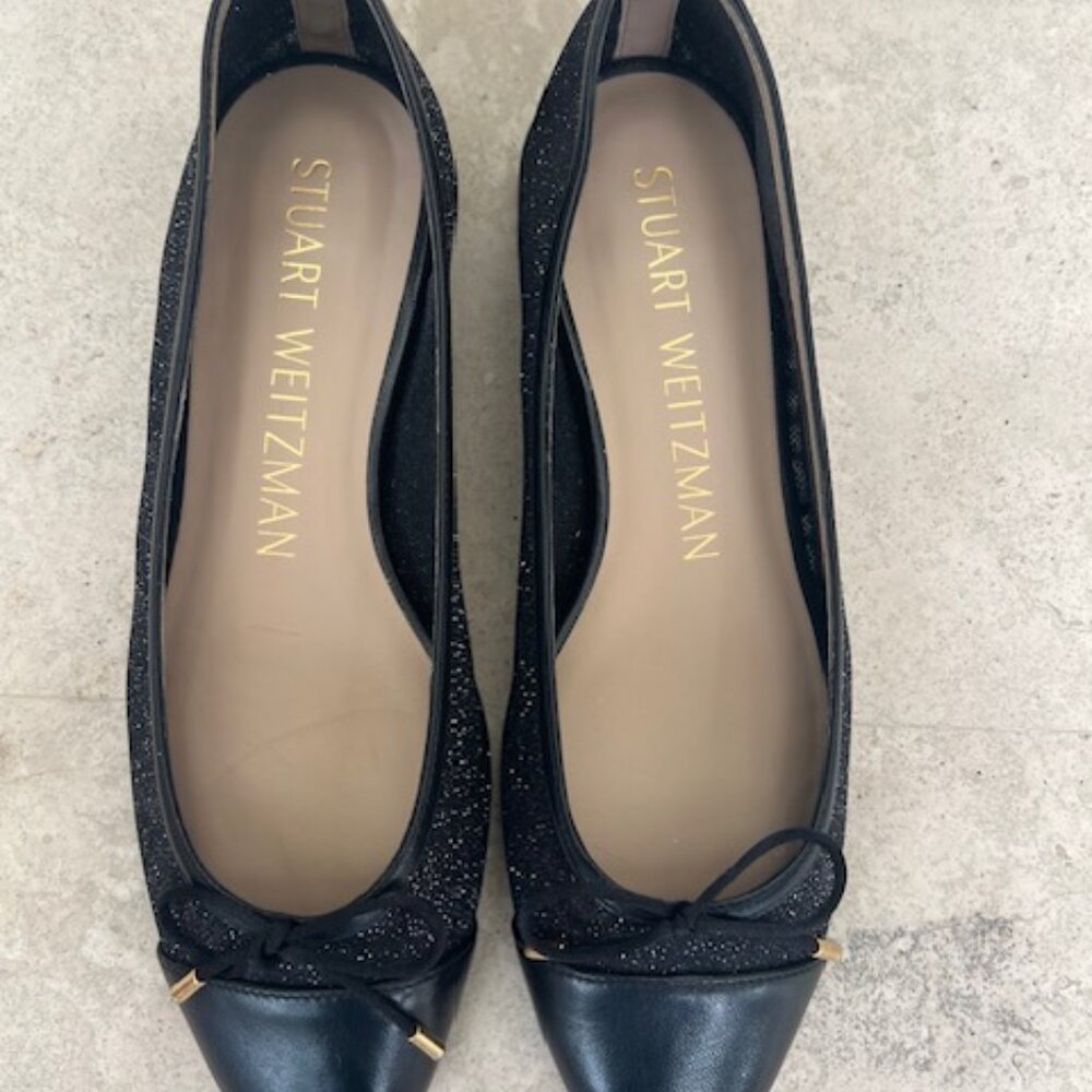 Stuart Wietzman Women's cap toe ballet flat